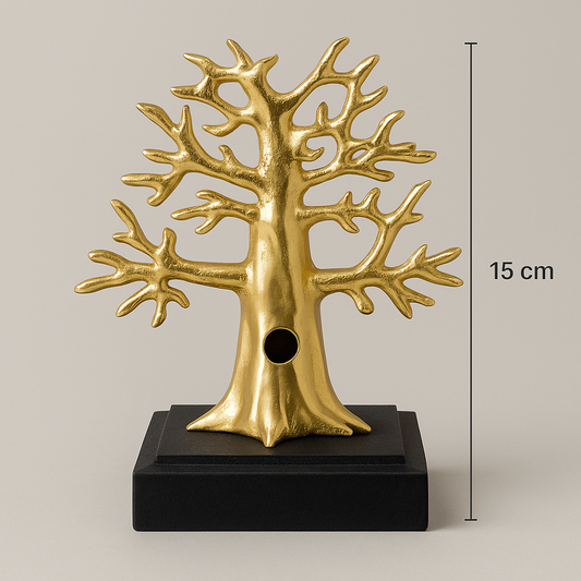 Baobab doré sur socle de Issa Diop